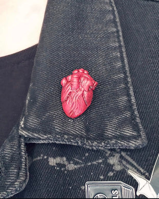 Anatomical Heart Pin - Made to Order