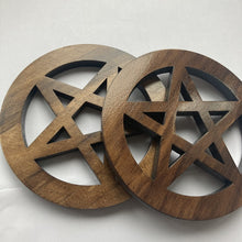 Wooden Pentacle Wood Carving
