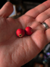 Cranberry Stud Earrings