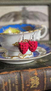 Raspberry Earrings