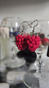 Raspberry Earrings