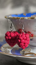 Raspberry Earrings