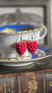 Raspberry Earrings