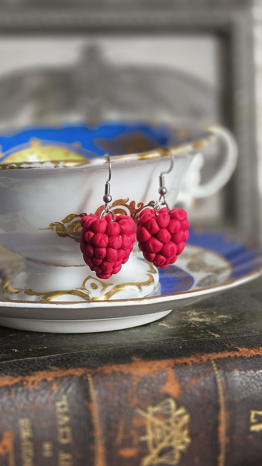 Raspberry Earrings